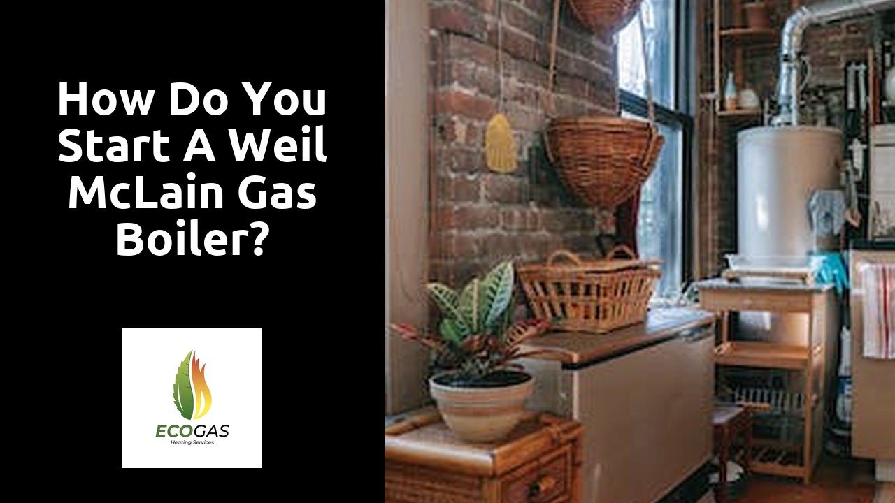 How do you start a Weil McLain gas boiler?